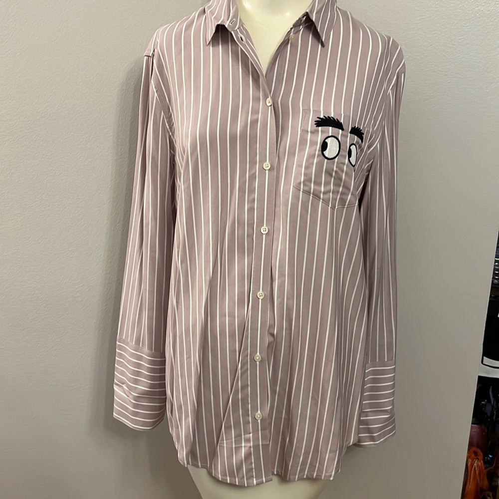 Madewell bottom down face shirt size Medium- light purple.